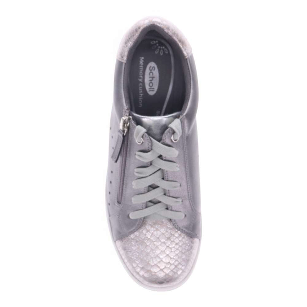 Cleo Zip Casual Sneaker - Pewter