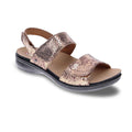 Como Adjustable Slingback Sandal - Bronze Snake