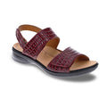 Como Adjustable Slingback Sandal - Red Croc