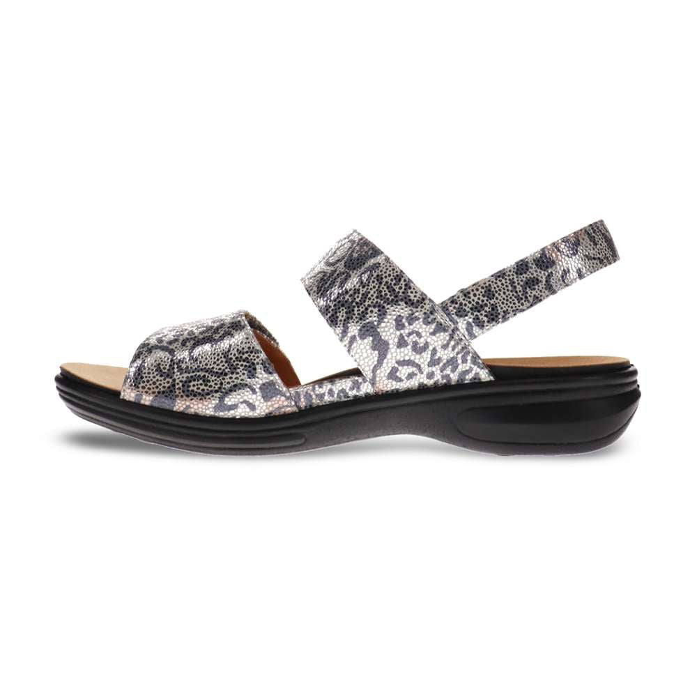 Como Adjustable Slingback Sandal - Silver Safari