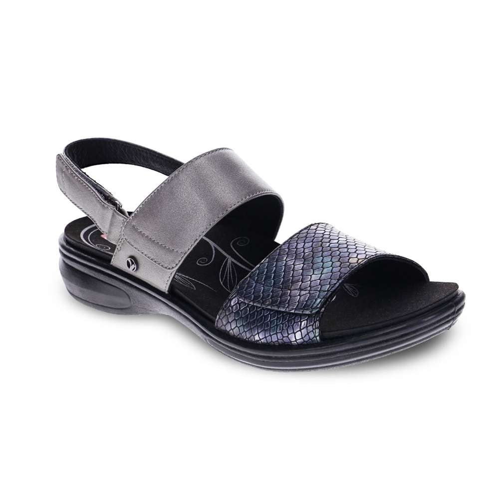 Como Adjustable Slingback Sandal - Slate/Slate Interest