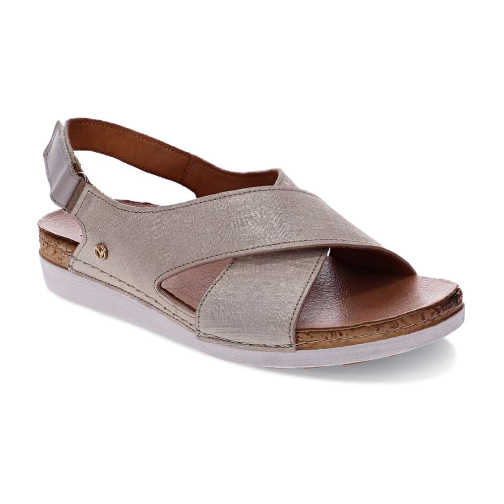 Cottesloe Slingback Sandal - Gold Linen