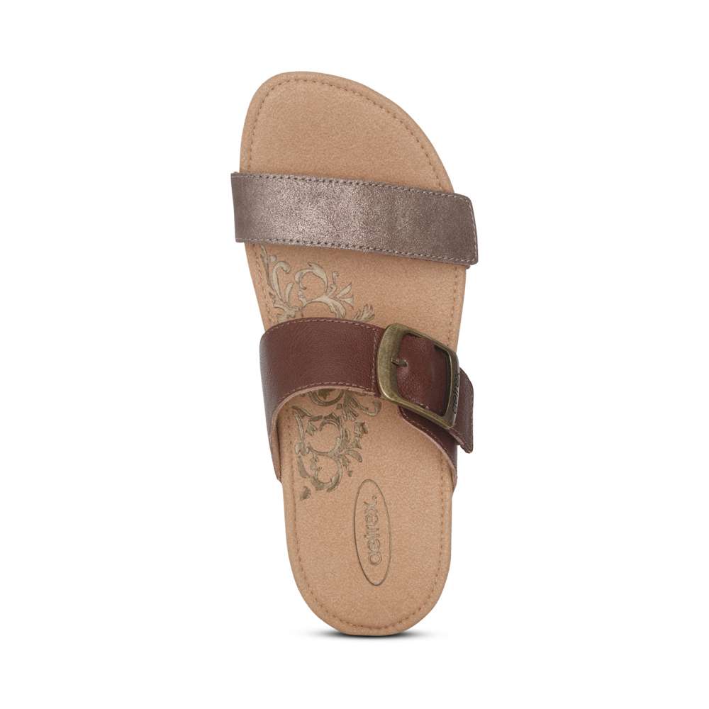 Daisy Adjustable Slide - Brown