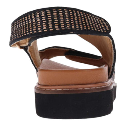 Dakota Slingback Sandal - Black Raffia