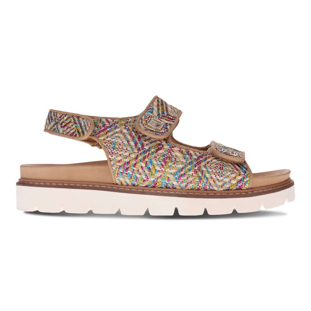 Dakota Slingback Sandal - Multi Raffia
