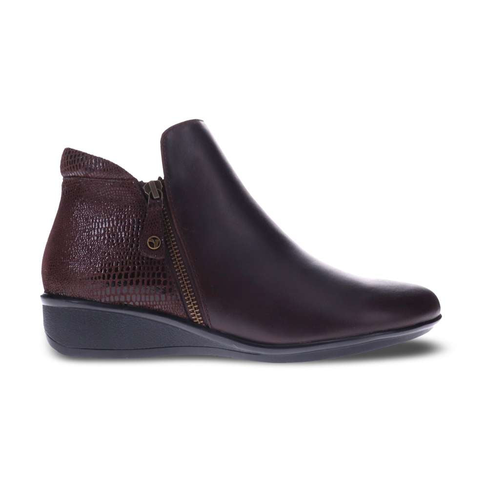 Damascus Wedged Boot - Espresso Lizard