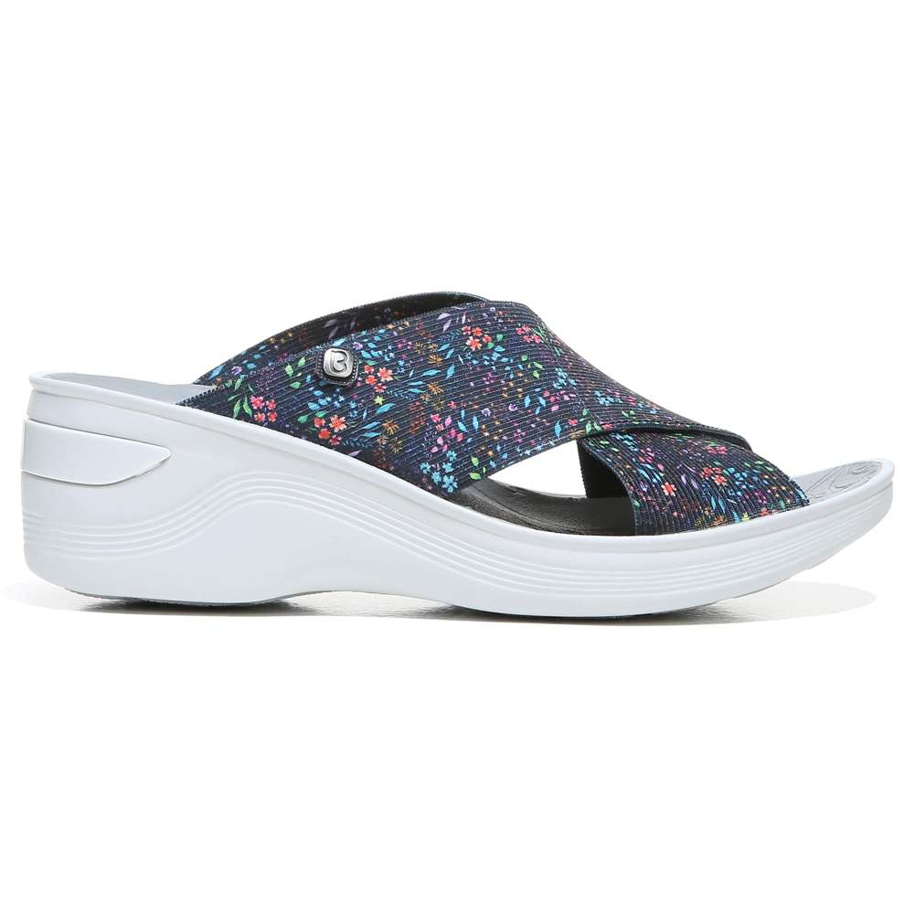 Desire Slide - Navy Floral