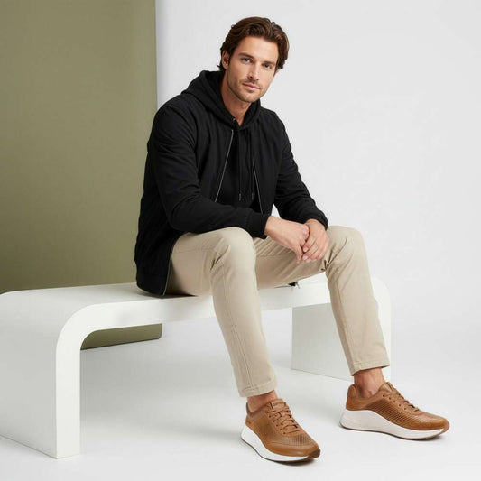 Lifestyle image for Drew Sneaker - Tan
