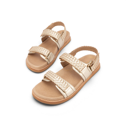 Findlay Weave Sandal - Gold
