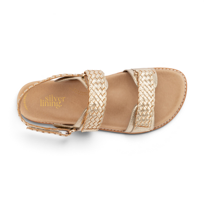 Findlay Weave Sandal - Gold