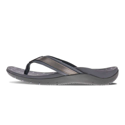 Focus Women's Active Toe Post Sandal - Pewter Metallic