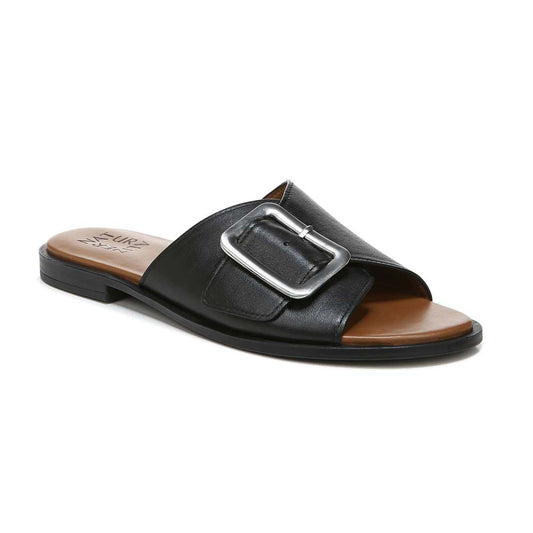 Forrest Slide - Black Leather