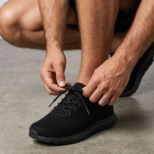 Lifestyle image for Freddie Lace-Up Casual Sneaker - Black