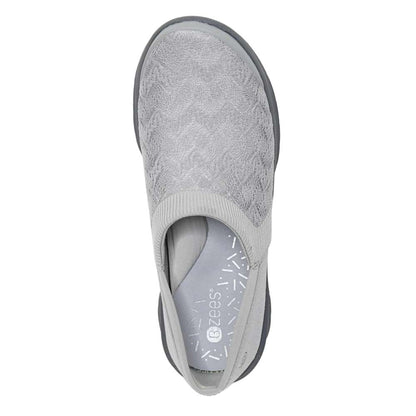 Gia Slip-On Casual Sneaker - Grey Knit
