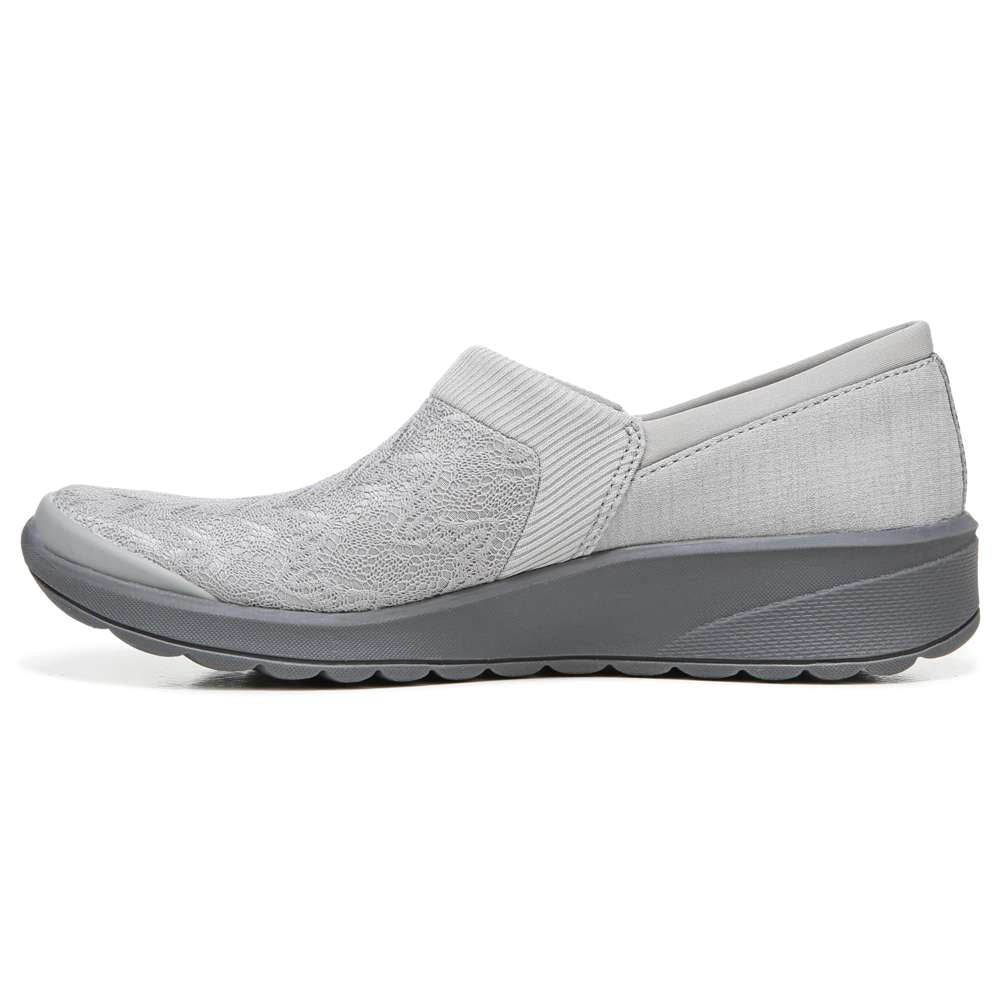 Gia Slip-On Casual Sneaker - Grey Knit