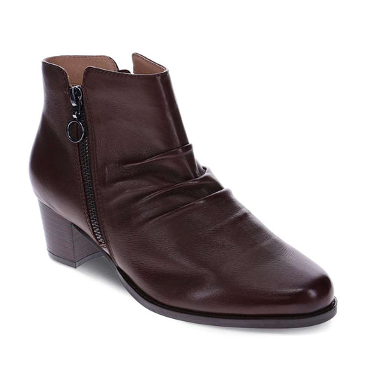 Haley Heeled Boot - Chocolate
