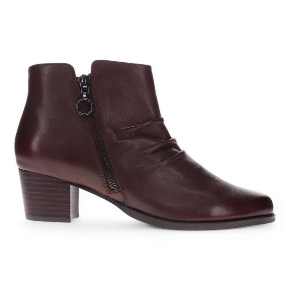 Haley Heeled Boot - Chocolate