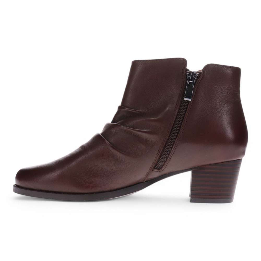Haley Heeled Boot - Chocolate