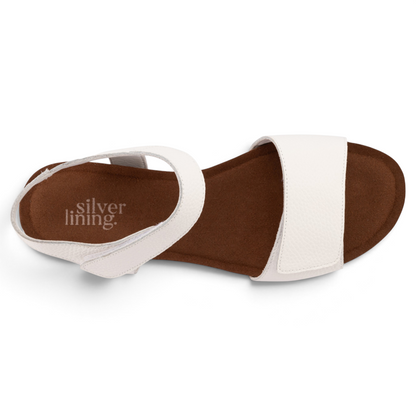 Happiness Wedge - White Pebble
