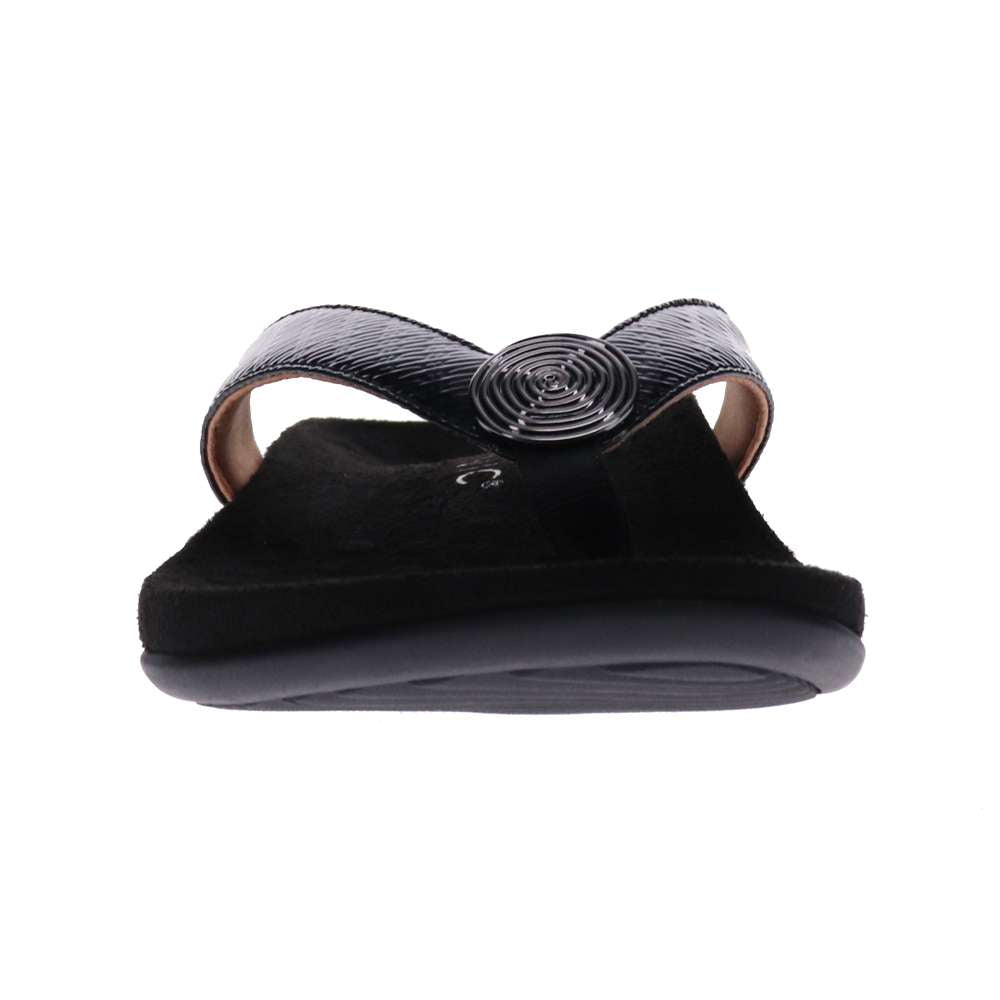 Hilda Toe Post Sandal - Black