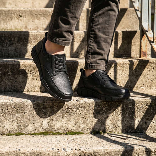 Lifestyle image for Jackson Lace-Up Work Shoe - Black