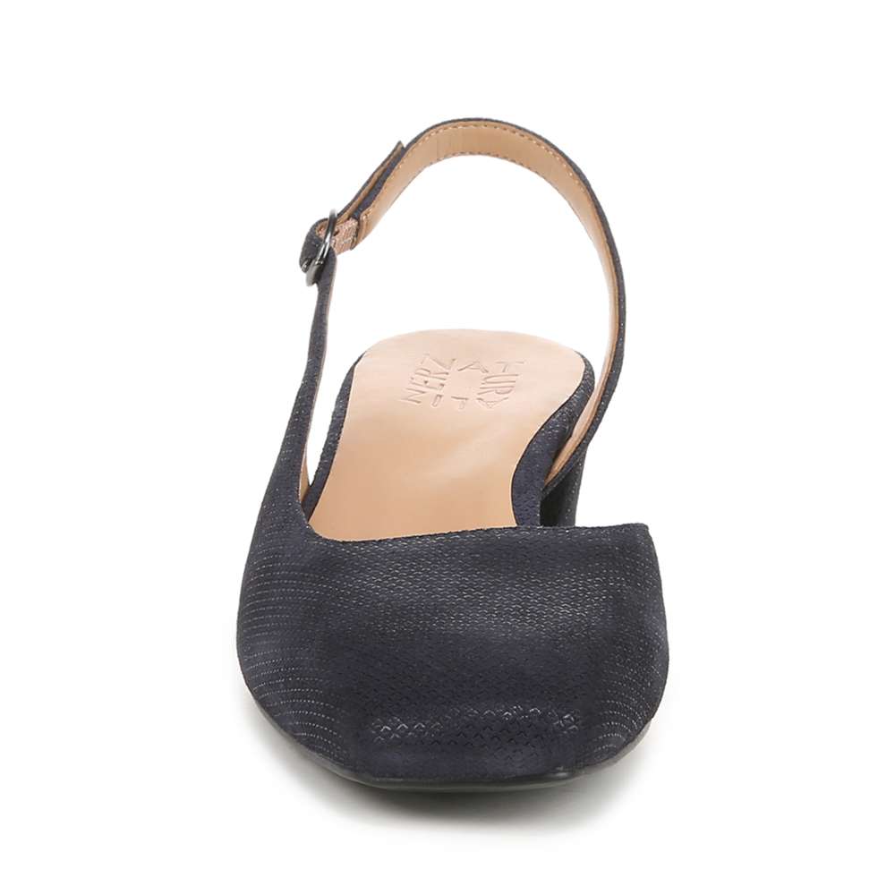 Jayla Slingback Heeled Sandal - Istmo Navy