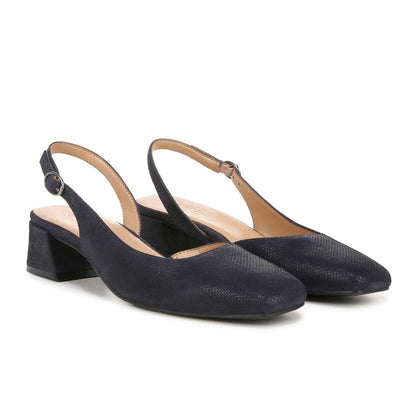 Jayla Slingback Heeled Sandal - Istmo Navy