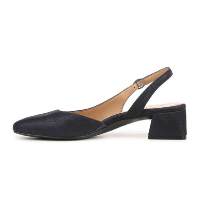Jayla Slingback Heeled Sandal - Istmo Navy