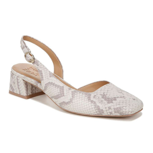 Jayla Slingback Heeled Sandal - White Multi