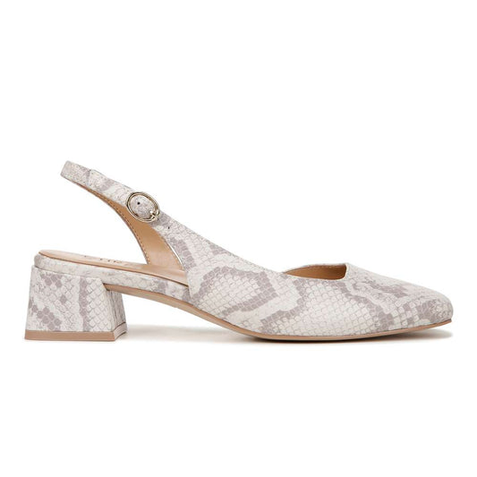 Jayla Slingback Heeled Sandal - White Multi