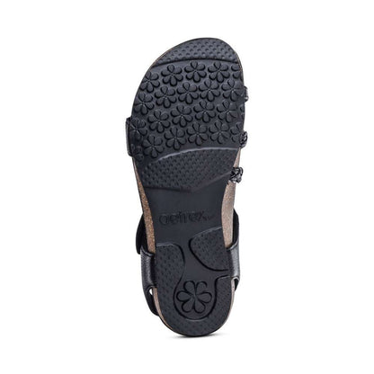 Jillian Braided Strap Sandal - Black