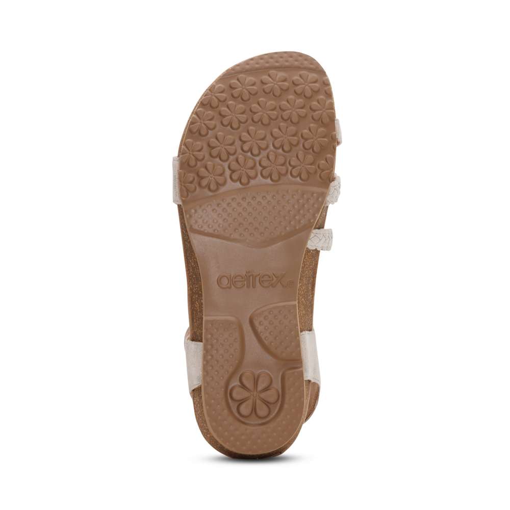 Jillian Braided Strap Sandal - Champagne