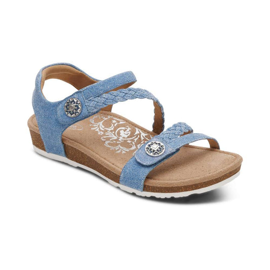 Jillian Braided Strap Sandal - Denim
