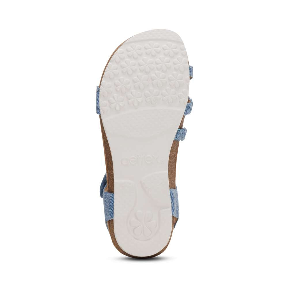 Jillian Braided Strap Sandal - Denim