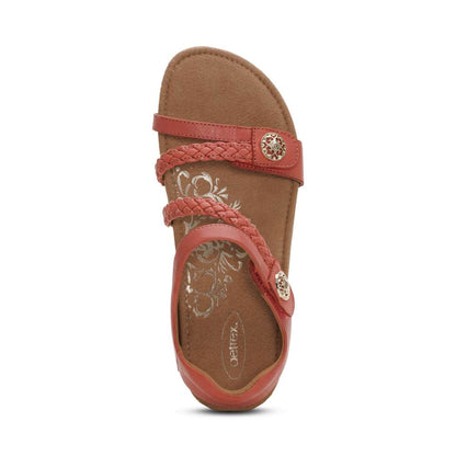 Jillian Braided Strap Sandal - Antique Rose