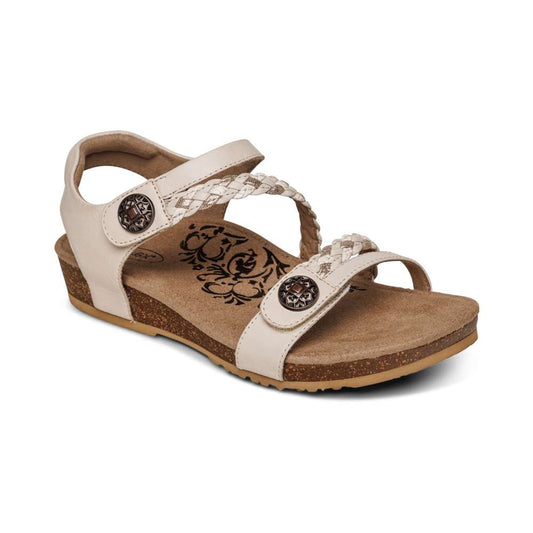Jillian Braided Strap Sandal - Ivory