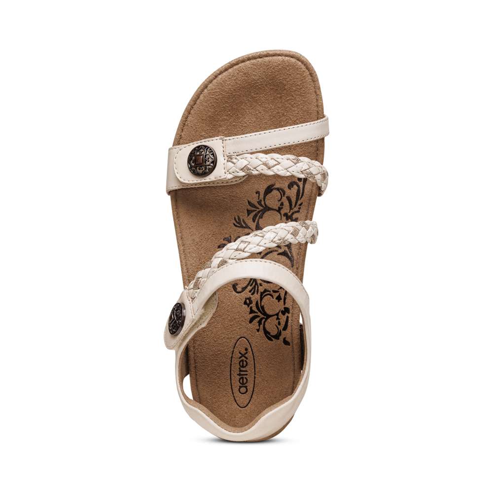 Jillian Braided Strap Sandal - Ivory