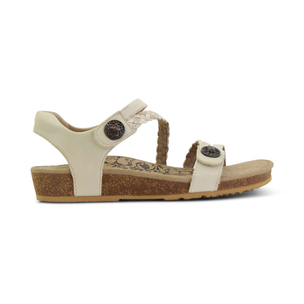 Jillian Braided Strap Sandal - Ivory