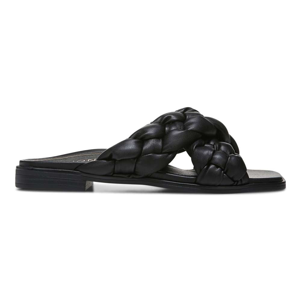 Kalina Slide - Black Nappa