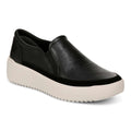 Kearny Platform Slip-On Casual Sneaker - Black Leather