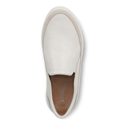 Kearny Platform Slip-On Casual Sneaker - White Leather