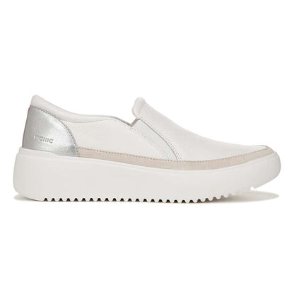 Kearny Platform Slip-On Casual Sneaker - White Leather