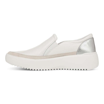 Kearny Platform Slip-On Casual Sneaker - White Leather