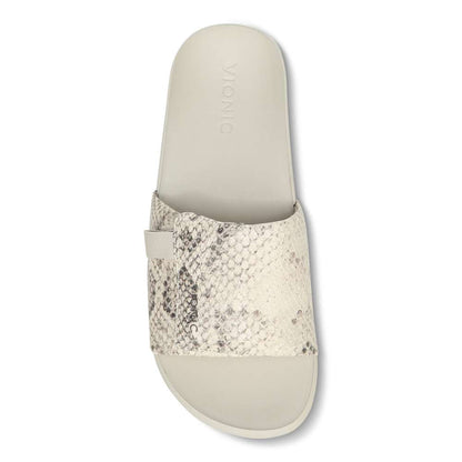 Keira Slide - Cream Snake