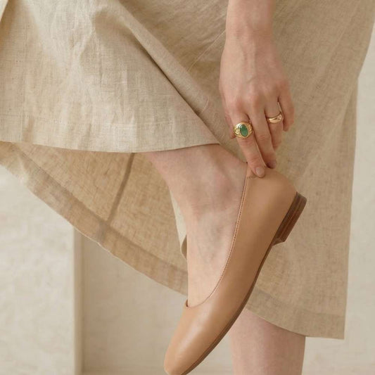 Lifestyle image for Kelly Ballet Flat - Beige