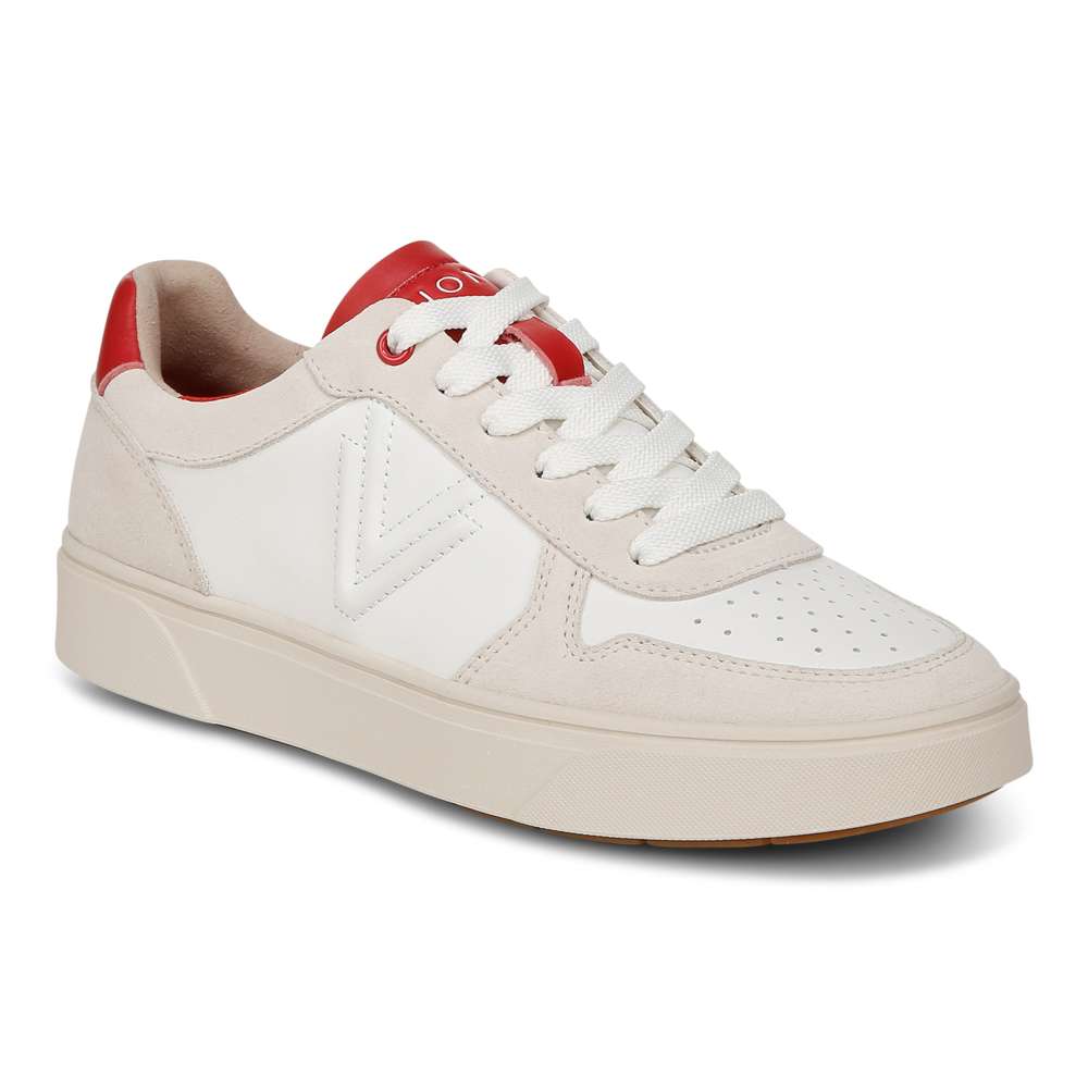 Kimmie Court Sneaker - Cream Red