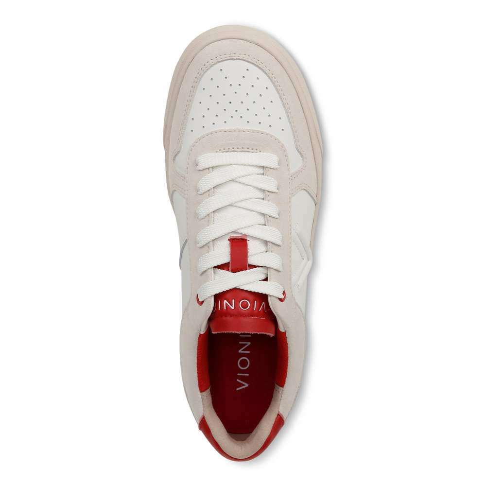 Kimmie Court Sneaker - Cream Red