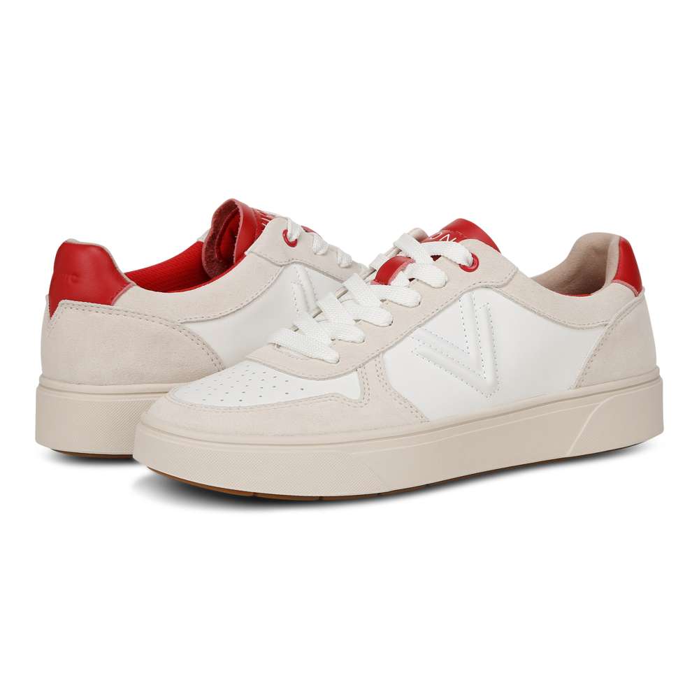 Kimmie Court Sneaker - Cream Red