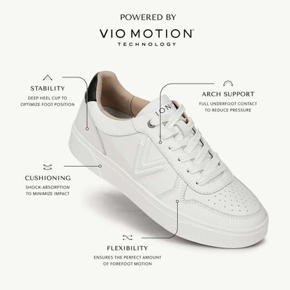 Kimmie Court Sneaker - Black Silver