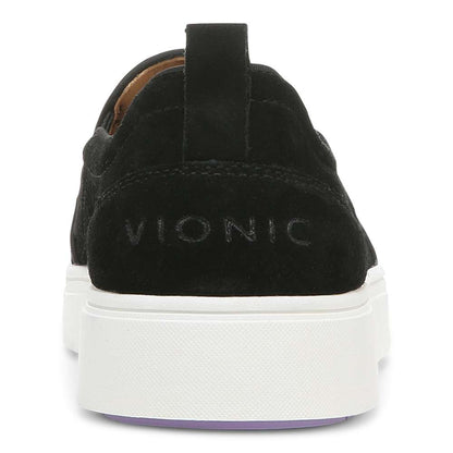 Kimmie Perf Slip-On Casual Sneaker - Black Suede